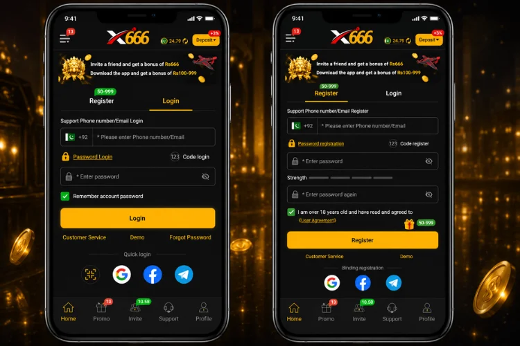 x666 register, x666 login, x666 download